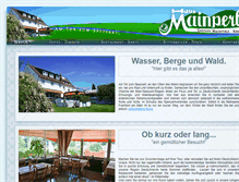 Tablet Screenshot of hotel-hausmainperle.de